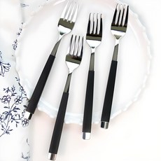 프렌치블랑 디저트 과일포크, 블랙실버, 4개 주방용품/포크/디저트포크 반품 최저가 7,680원