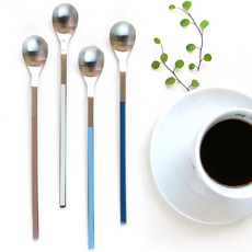 프렌치블랑 세라믹 컬러 롱스푼 4종, 1세트, Cream, Mocha, Skyblue, Navy 주방용품/숟가락/티스푼 반품 최저가 9,070원
