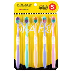 영바영 미세모 사각 스페이스 칫솔 5종, 1세트, 5개입 생활용품/칫솔 반품 최저가 11,820원