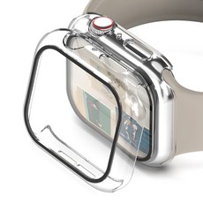 누아트 애플워치 풀커버 강화유리 하드케이스 2개입, 클리어, 클리어 헬스/건강식품/헬스/요가용품 반품 최저가 4,900원