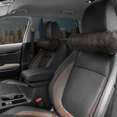 gaon 오니핏 가죽 차량용 헤드레스트 목쿠션, 다크브라운, 1개 자동차용품/인테리어 반품 최저가 11,120원