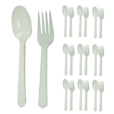 투고팩 위생 개별포장 일회용 숟가락 + 포크 세트 백색, 10세트 주방용품/일회용품/종이컵 반품 최저가 3,420원