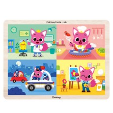 핑크퐁 직업퍼즐, 24피스, 1개 완구/취미/퍼즐/큐브/피젯토이 반품 최저가 8,660원