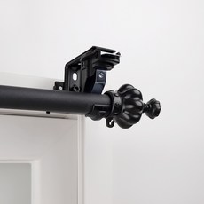 창안애 못없이 설치하는 커튼봉 안뚫어고리 세트 이지홀더 블랙 + 커튼봉, 블랙(홀더), 블랙(커튼봉) 홈인테리어/커튼/블라인드 반품 최저가 13,960원