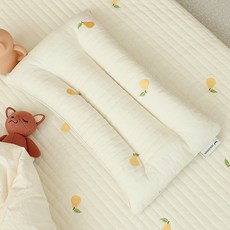 아솜느 순면 100수 아기 자수 베개, 모과 출산/유아동/유아동침구 반품 최저가 23,670원