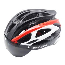 메이크스피드 3세대 자전거 고글 헬멧, 블랙레드, 1개 스포츠/레저/자전거 반품 최저가 16,350원
