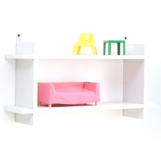 아라마 끼움 2층선반 600, 화이트, 2단 홈인테리어/원예/가드닝 반품 최저가 12,610원