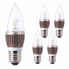 씨티오 LED 촛대구 26베이스 4W, 주광색, 5개 홈인테리어/조명/스탠드 반품 최저가 10,760원