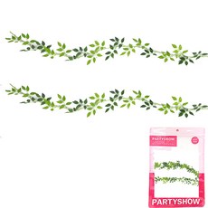 파티쇼 유칼립투스 나뭇잎 가랜드 타원잎 1.8m, 혼합색상, 2개 문구/오피스/파티/이벤트 반품 최저가 10,540원