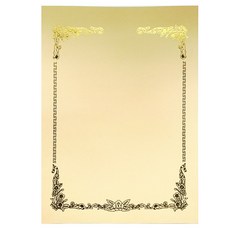 금박 상장 용지 무궁화 A4, 황색, 100개 문구/오피스/사무용품 전문관 반품 최저가 10,870원