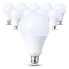 씨티오 엘이디 화이트 전구 20W, 전구색, 10개 홈인테리어/생활전기용품 반품 최저가 19,230원