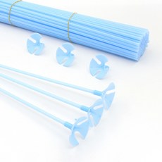 마켓감성 마카롱 풍선 홀더 핸드 스틱 42cm 100p, 파랑, 1개 문구/오피스/파티/이벤트 반품 최저가 5,800원