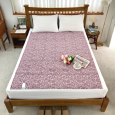 대원의료기 전기장판 EMP 인증 온열매트 전기매트 전자파없는 인체감지매트, [싱글] 와인플라워 ( 100 x 180 cm ) 홈인테리어/전기/온수매트 반품 최저가 41,330원