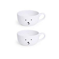 플라라 북극곰 도자기 플레이트 커피컵 FREE(지름 10.2cm x 높이 5cm), 혼합색상, 2개 주방용품/커피잔/찻잔 반품 최저가 4,990원