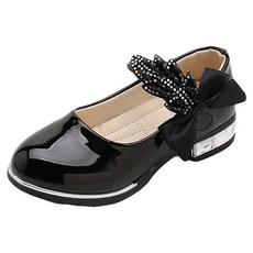 키즈트리 여아용 리본 큐빅 플랫 굽 구두 XZ-494 출산/유아동/유아동패션 반품 최저가 16,430원