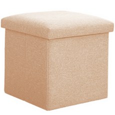 로이어 린넨 고강도 접이식 수납 사각 스툴 25 x 25 x 25 cm, 베이지 홈인테리어/유아동가구 반품 최저가 4,510원