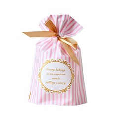 마켓감성 주머니 포장 봉투, 핑크스트라이프, 50개 문구/오피스/데코/포장용품 반품 최저가 8,800원