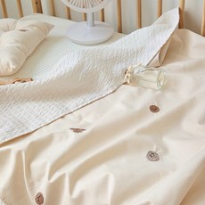 쁘리엘르 댕댕이 순면 시어서커 유아블랭킷, 아이보리 출산/유아동/카시트 반품 최저가 13,290원