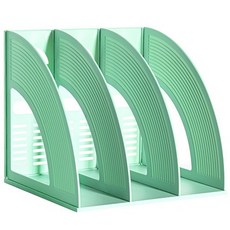 무라 데스크 아크형 디자인 3단 파일꽂이, 그린, 1개 문구/오피스/사무용품 전문관 반품 최저가 4,850원