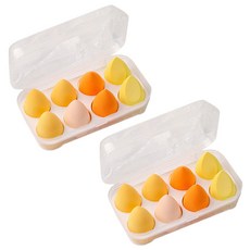 지앤와이 파스텔 물방울 퍼프 케이스 8p 세트, 2세트, 옐로우 뷰티/뷰티소품 반품 최저가 7,870원