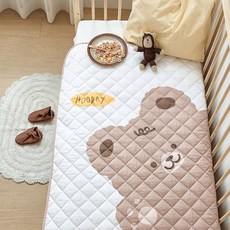 쁘리엘르 꼬마곰 순면 유아 방수패드, 베이지, 1개 생활용품/기저귀매트 반품 최저가 10,180원