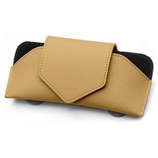 리버폭스 차량용 가죽 썬바이저 크립형 선글라스 파우치, 새들브라운, 1개 자동차용품/인테리어 반품 최저가 12,030원