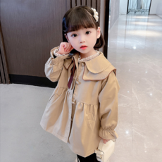 오렌지다몸 여아용 넥리본 이단 카라 코트 출산/유아동/유아동패션 반품 최저가 6,830원