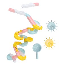 해피플레이 마카롱 워터슬라이드 목욕놀이완구 세트 66pcs, 혼합색상, 1개 완구/취미/신생아/영아완구 반품 최저가 32,850원