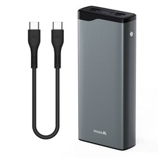 밸류엠 22.5W 고속 충전 PD 메탈 대용량 보조배터리 30000mAh +25W CtoC케이블, 혼합색상, VM-PM30APQ 가전디지털/1인방송 전문관 반품 최저가 33,500원