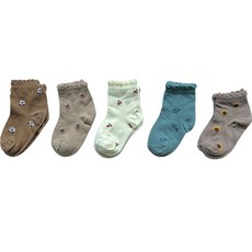 조이멀티 유아용 체리 플라워 프릴 양말 5종 세트 패션의류/잡화/유아동패션 반품 최저가 3,890원