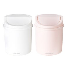 생활공식 다용도 스윙 미니휴지통 2p, 화이트 + 핑크 생활용품/수납/정리 반품 최저가 7,520원