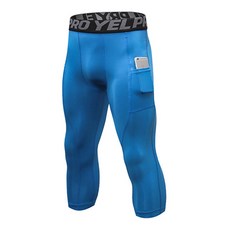 남성용 고탄력 7부 크롭 주머니 스포츠 레깅스 스포츠/레저/남성스포츠의류 반품 최저가 15,140원