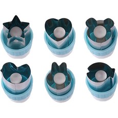 푸쉬타입 야채커터 A타입 6종 세트 MP260, 블루, 1세트 주방용품/주방조리도구 반품 최저가 7,700원