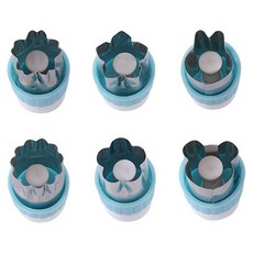 푸쉬타입 야채커터 B타입 6종 세트 MP261, 블루, 1세트 주방용품/주방조리도구 반품 최저가 7,700원