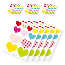 연두앵두 하트 버라이어티팩 포장 데코 스티커 220p 세트, 혼합색상, 1세트 문구/오피스/데코/포장용품 반품 최저가 9,800원