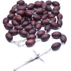 나무 묵주 천주교 성물, 1개, 버건디 완구/취미/수집품 반품 최저가 9,610원