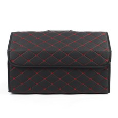 지엠지모터스 발터 가죽 차량용 트렁크정리함, 레드 스티치 자동차용품/인테리어 반품 최저가 16,110원