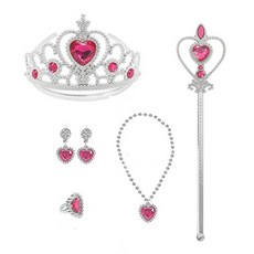 프랑디르 공주 쥬얼리 왕관 액세서리 세트, 로즈레드 완구/취미/역할놀이 반품 최저가 3,770원