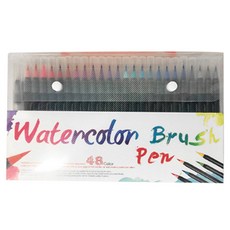 더조넷 소프트 수채화 브러쉬펜 48색, 158 x 92 mm, 1개 문구/오피스/미술/화방용품 반품 최저가 13,730원