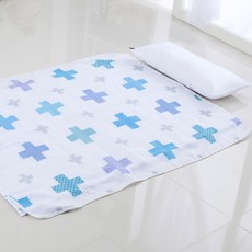 오가닉빈 인견 홑이불세트 십자수 블루 출산/유아동/유아동침구 반품 최저가 31,840원