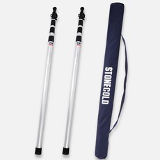 스톤콜드 슬라이딩 폴대 4단 2p + 보관 가방 세트, 실버 스포츠/레저/캠핑전문관 반품 최저가 29,490원