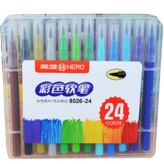 더조넷 컬러 서예 붓펜, 혼합색상, 24개 문구/오피스/미술/화방용품 반품 최저가 6,870원