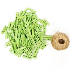 작은 나무집게 3.5cm 50p + 로프 30m 세트, 13 녹색(나무집게), 1세트 문구/오피스/미술/화방용품 반품 최저가 5,190원