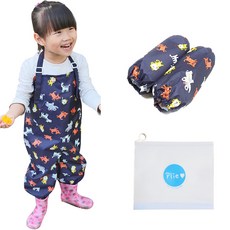 플리에 유아동용 멜빵 놀이복 세트, 곤색 + 동물무늬 문구/오피스/미술/화방용품 반품 최저가 15,900원