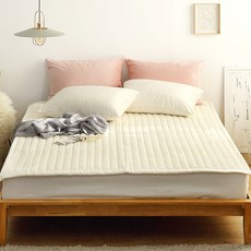 아임리빙 극세사 밀크넛 누빔 고무 밴딩 패드, 크림 홈인테리어/FW 침구샵 반품 최저가 17,730원