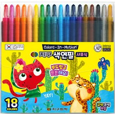 지구화학 샤프식 색연필, 18색, 1개 완구/취미/STEAM완구 반품 최저가 4,280원