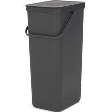 브라반티아 분리 휴지통 40L, 다크그레이, 1개 생활용품/세탁/청소용품 반품 최저가 58,650원