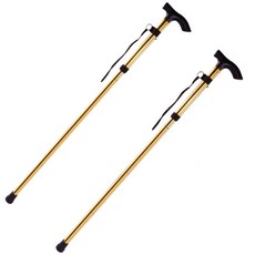 팅올 접이식 등산 등반 4단 지팡이, 골드, 2개 스포츠/레저/등산/아웃도어 반품 최저가 10,730원