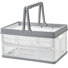 아리코 차박 캠핑 다용도 폴딩 박스 수납 바구니, 그레이앤화이트 자동차용품/인테리어 반품 최저가 4,450원