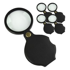 에이팀 휴대용 포켓 돋보기 5p + 가죽케이스 6cm 세트, 혼합색상, 1세트 헬스/건강식품/건강/의료용품 반품 최저가 9,290원